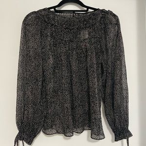 Dynamite pink/black blouse